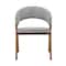 Armen Living Westmont and Talulah Gray and Walnut 5 Piece Dining Set SETWEDI5TAGRWA - alternate 2